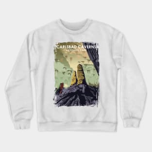 Carlsbad Caverns National Park Vintage Travel Poster Crewneck Sweatshirt